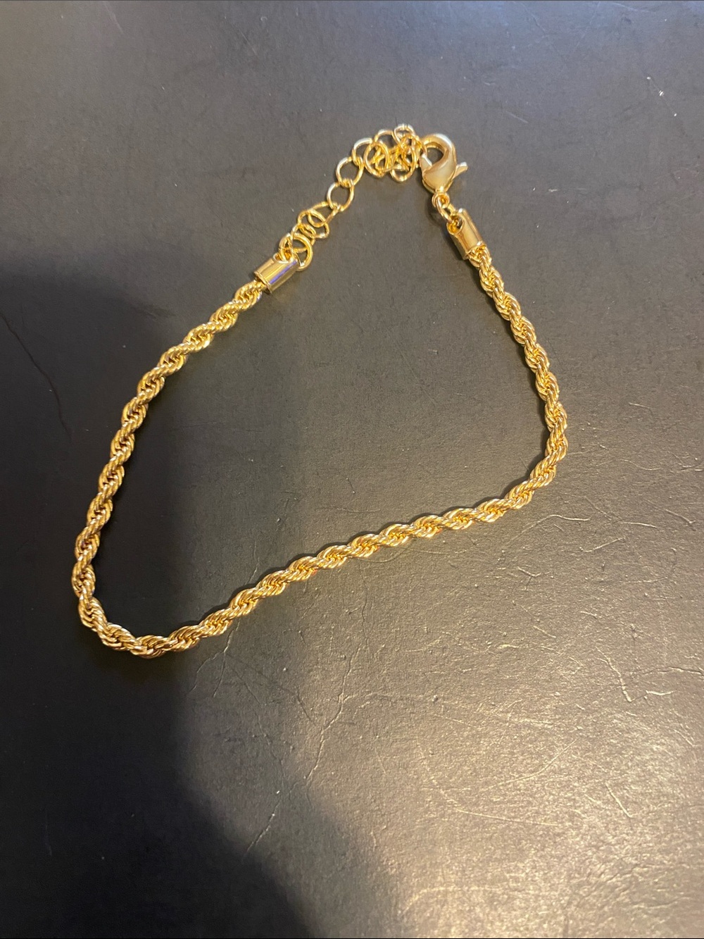 Gold Rope Chain Bracelet - Women Jewelry